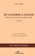 Cover-Bild zum Titel 'De l'angoisse à l'extase' von 'Pierre Janet'