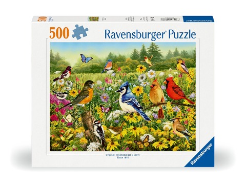 Erwachsenenpuzzle 500 Teile - Vogelwiese - 