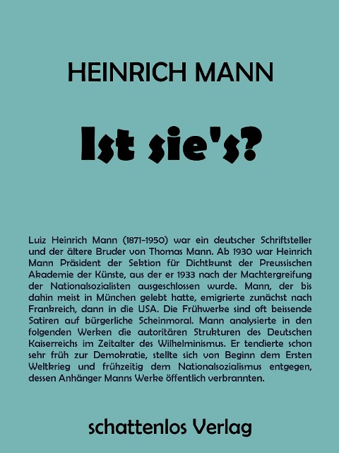 Ist sie's? - Heinrich Mann