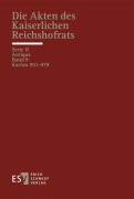 Cover-Bild zum Titel 'Die Akten des Kaiserlichen Reichshofrats (RHR)' von ''