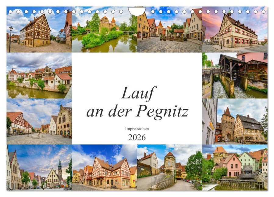 Lauf an der Pegnitz Impressionen (Wandkalender 2026 DIN A4 quer), CALVENDO Monatskalender - Dirk Meutzner