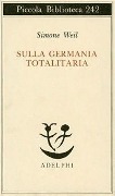 Cover-Bild zum Titel 'Sulla Germania totalitaria' von 'Simone Weil'