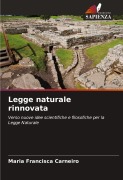 Cover-Bild zum Titel 'Legge naturale rinnovata' von 'Maria Francisca Carneiro'
