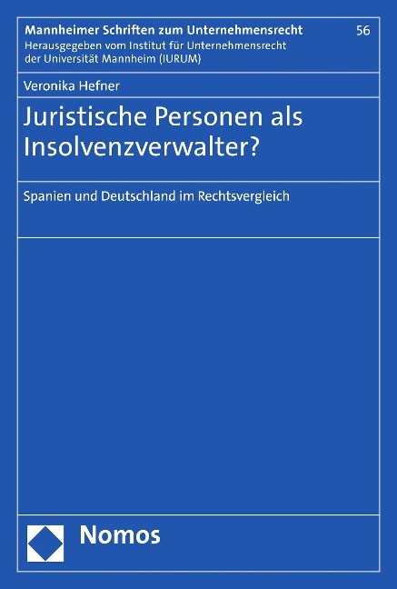 Juristische Personen als Insolvenzverwalter? - Veronika Hefner