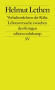 Cover-Bild zum Titel 'Verhaltenslehren der Kälte' von 'Helmut Lethen'