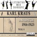 Cover-Bild zum Titel 'Aufsätze 1914-1925 - Teil 1' von 'Karl Kraus'