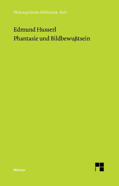 Phantasie und Bildbewußtsein - Edmund Husserl