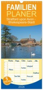 Cover-Bild zum Titel 'Familienplaner 2026 - Stratford upon Avon - Shakespeare-Stadt mit 5 Spalten (Wandkalender, 21 x 45 cm) CALVENDO' von 'Siegfried Kuttig'