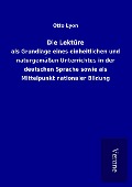 Cover-Bild zum Titel 'Die Lektüre' von 'Otto Lyon'