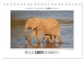 Emotionale Momente: Aus dem Leben der Elefanten. (Tischkalender 2025 DIN A5 quer), CALVENDO Monatskalender - Ingo Gerlach GDT
