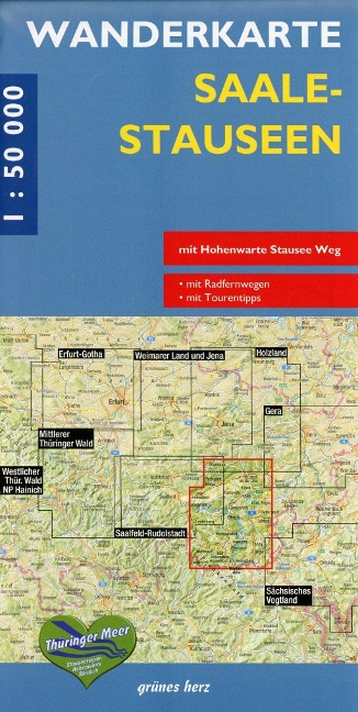 Saalestauseen 1 : 50 000 Wanderkarte - 