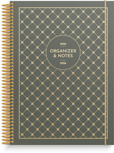 Burde Organizer & Notes A5 Muster Schülerkalender 2025/2026 - 