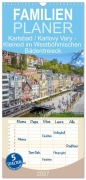 Cover-Bild zum Titel 'Familienplaner 2027 - Karlsbad / Karlovy Vary - Kleinod im Westböhmischen Bäderdreieck mit 5 Spalten (Wandkalender, 21 x 45 cm) CALVENDO' von 'Thomas Bugdoll'