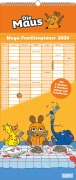 Die Maus 2026 - DUMONT Mega-Familienkalender mit 6 Spalten - Familienplaner mit 2 Stundenplänen und Ferientabelle - Hochformat 30,0 x 70,0 cm - 