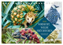 Cover-Bild zum Titel 'Vorsicht, Wilde Früchtchen (Tischkalender 2026 DIN A5 quer), CALVENDO Monatskalender' von 'Daniela Tapper'