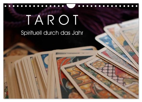 Tarot. Spirituell durch das Jahr (Wandkalender 2025 DIN A4 quer), CALVENDO Monatskalender - Elisabeth Stanzer
