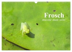 Cover-Bild zum Titel 'Frosch müsste man sein! (Wandkalender 2026 DIN A3 quer), CALVENDO Monatskalender' von 'Elisabeth Stanzer'