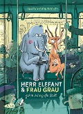 Cover-Bild zum Titel 'Herr Elefant und Frau Grau gehen in die große Stadt' von 'Martin Baltscheit'