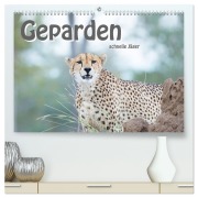Geparden - schnelle Jäger (hochwertiger Premium Wandkalender 2025 DIN A2 quer), Kunstdruck in Hochglanz - Robert Styppa