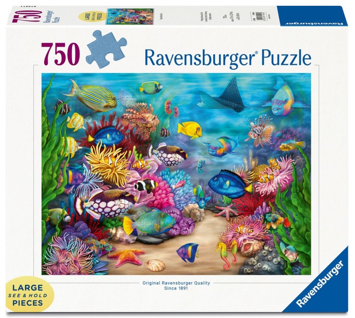 Erwachsenenpuzzle 750 Large Pieces - Tropisches Riffleben - 