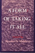 Cover-Bild zum Titel 'Form of Taking It All' von 'Rosmarie Waldrop'