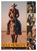 Cover-Bild zum Titel 'GEILE HENGSTE - Sexy Cowboys mit Ihren Pferden im Männerkalender (Wandkalender 2026 DIN A4 hoch), CALVENDO Monatskalender' von 'Mb Fotografie'