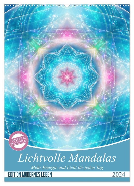 Lichtvolle Mandalas (Wandkalender 2024 DIN A2 hoch), CALVENDO Monatskalender - Gaby Shayana Hoffmann