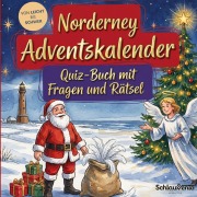 Cover-Bild zum Titel 'Norderney-Adventskalender: Quiz-Buch mit Fragen und Rätsel' von 'Schlauvento Interactive'