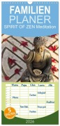 Cover-Bild zum Titel 'Familienplaner 2026 - SPIRIT OF ZEN Meditation mit 5 Spalten (Wandkalender, 21 x 45 cm) CALVENDO' von 'Markus Wuchenauer Pixelrohkost. De'