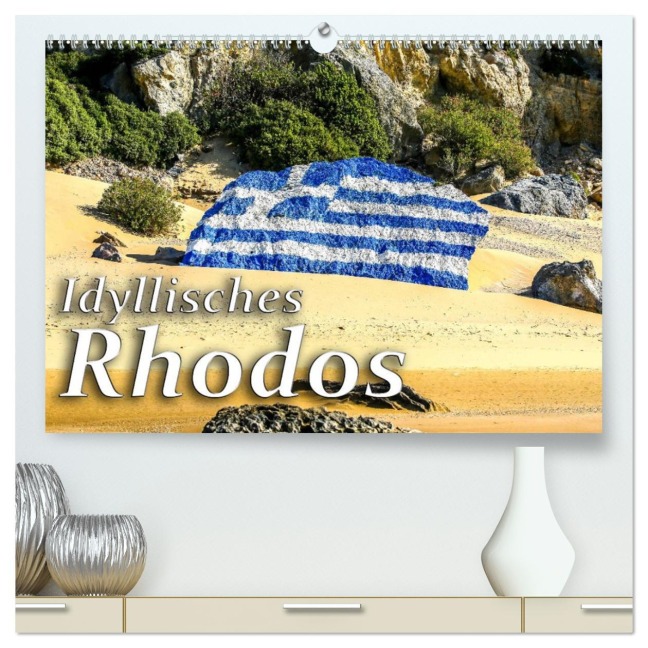 Idyllisches Rhodos (hochwertiger Premium Wandkalender 2026 DIN A2 quer), Kunstdruck in Hochglanz - Harry Kübler