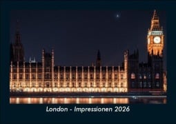 Cover-Bild zum Titel 'London - Impressionen 2026 Fotokalender DIN A5' von 'Tobias Becker'