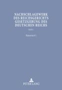 Cover-Bild zum Titel 'Nachschlagewerk des Reichsgerichts - Gesetzgebung des Deutschen Reichs' von ''