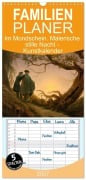 Cover-Bild zum Titel 'Familienplaner 2027 - Im Mondschein. Malerische stille Nacht - Kunstkalender mit 5 Spalten (Wandkalender, 21 x 45 cm) CALVENDO' von 'Timearts Kunstkalender'