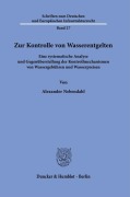 Cover-Bild zum Titel 'Zur Kontrolle von Wasserentgelten' von 'Alexander Nebendahl'