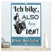 Cover-Bild zum Titel 'Coole Biker-Sprüche (hochwertiger Premium Wandkalender 2026 DIN A2 hoch), Kunstdruck in Hochglanz' von 'Sabine Löwer'
