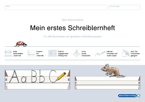 Mein erstes Schreiblernheft. Für alle Buchstaben auf speziellem Schreiblernpapier - Katrin Langhans