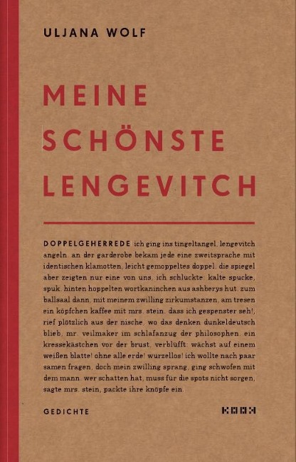 meine schönste lengevitch - Uljana Wolf