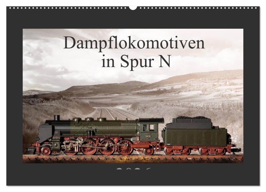 Dampflokomotiven in Spur N (Wandkalender 2026 DIN A2 quer), CALVENDO Monatskalender - Christian Ritter Fotografie