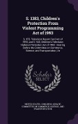 Cover-Bild zum Titel 'S. 1383, Children's Protection From Violent Programming Act of 1993' von ''
