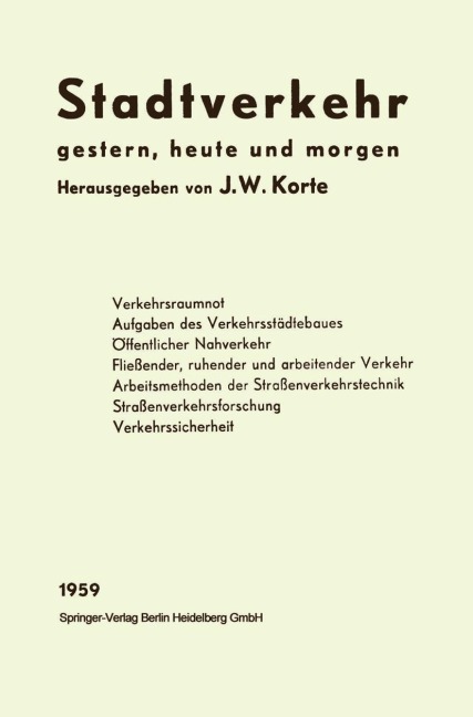 Stadtverkehr - Josef Wilhelm Korte, Josef W. Hollatz