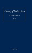 Cover-Bild zum Titel 'History of Universities' von 'Feingold Mordechai'