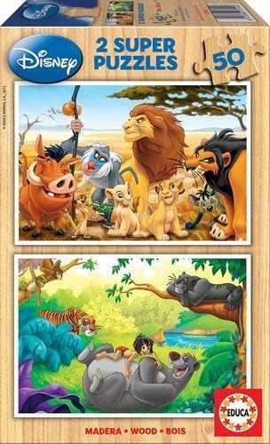 Educa - Disney - Tierfreunde - Puzzle 2x50 Teile - Disney