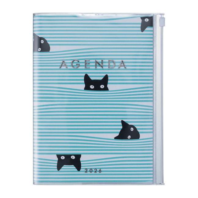 MARK'S 2025/26 Taschenkalender, A5 Cats // Mint - 