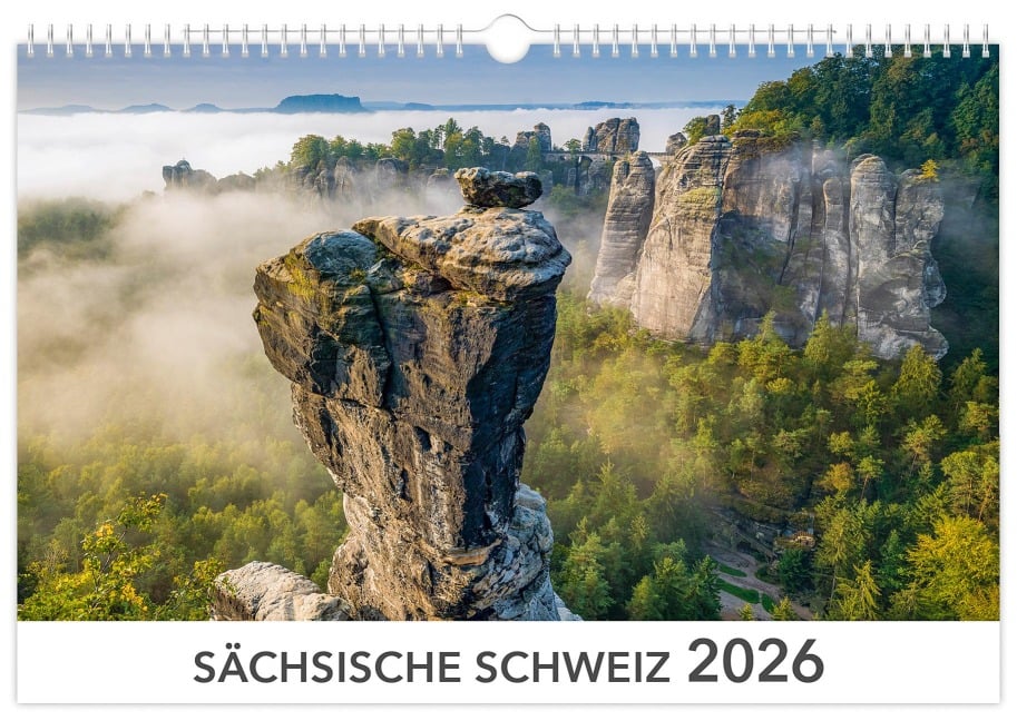 Kalender Sächsische Schweiz 2026 - Peter Schubert