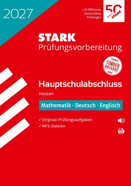 STARK Mathematik, Deutsch, Englisch - Hauptschulabschluss 2027 Hessen - Prüfungsvorbereitung - 