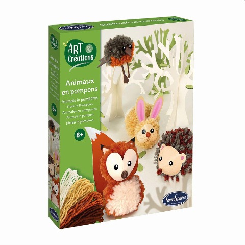 SENTOSPHERE - Bastelset Pompon Tiere - 