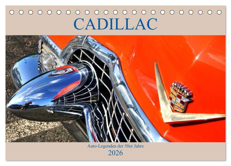 Auto Legenden CADILLAC (Tischkalender 2026 DIN A5 quer), CALVENDO Monatskalender - Henning von Löwis of Menar