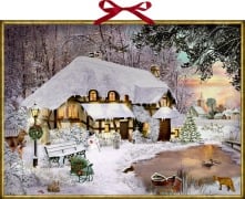 Wandkalender - Winterliches Cottage - 