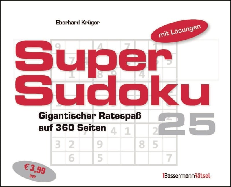 Supersudoku 25 (5 Exemplare à 3,99 EUR) - Eberhard Krüger