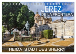 Cover-Bild zum Titel 'Jerez de la Frontera - Heimatstadt des Sherry (Tischkalender 2026 DIN A5 quer), CALVENDO Monatskalender' von 'Val Thoermer'